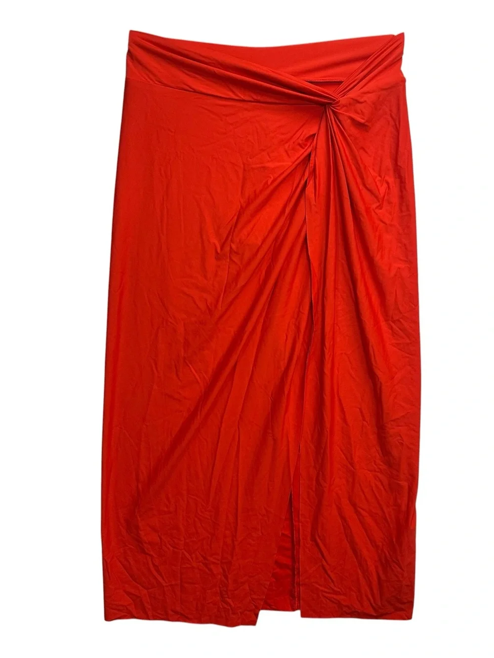 CALIA Twisted Knot Sarong Skirt Small Fresh Red Swim Cover Up NWT